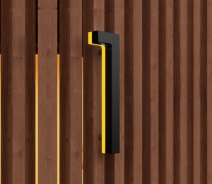 Floating Clear Horizontal LED Sign And Doorbell